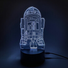Акриловий світильник Star Wars: R2-D2, (44485)
